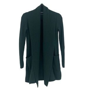 Lauren Ralph Lauren 100% Cashmere Belted Cardigan Sweater Green XS